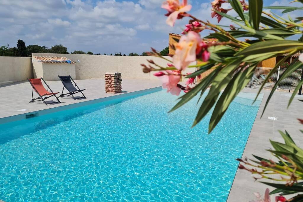 Appart Cosy Avec Son Exterieur Chaleureux,Piscine Et Parking Prive Fontvieille Eksteriør billede